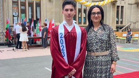 Raquf Orucovun oğlu məzun oldu - FOTOLAR 