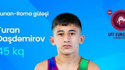 Güləşçimiz Avropa çempionu oldu 