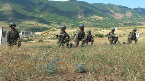 Ehtiyatda hərbçilərin təlim toplanışı başa çatdı 
