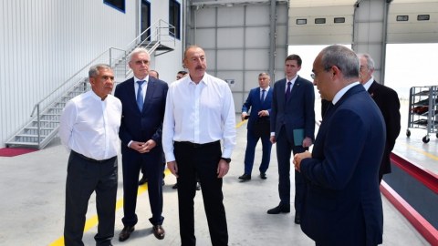 İlham Əliyev və Minnixanov Zəngilandan Bakıya yola düşdülər
