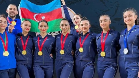 Gimnastlarımız Misirdə üç qızıl medal qazanıblar