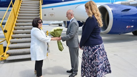 Sahibə Qafarova Avstriyada rəsmi səfərdədir