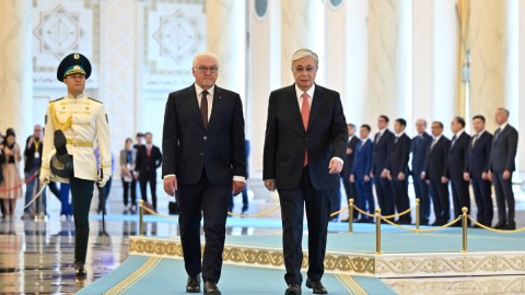 Qazaxıstan və Almaniya prezidentləri görüşüb
