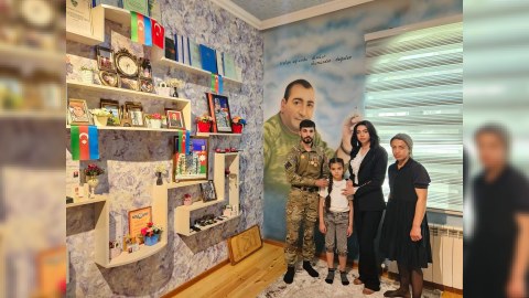 Şəhid İlham Fərzəliyevin anım günü qeyd edilib - FOTOLAR