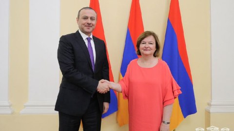 Avroparlamentari Qriqoryanla müzakirələr apardı