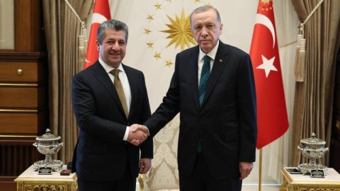 Ərdoğan Bərzanini qəbul etdi