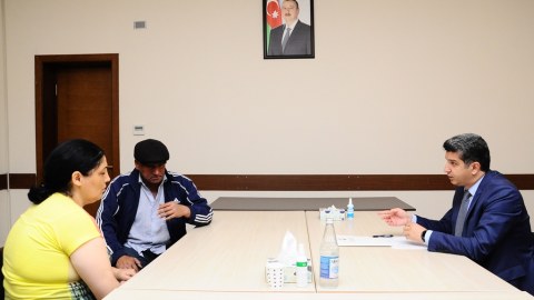 Naftalanda növbəti vətəndaş qəbulu keçirilib - FOTOLAR