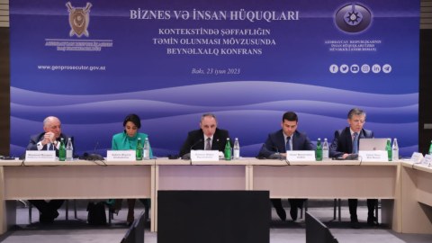 Baş Prokurorluqda beynəlxalq konfrans keçirilir - FOTO