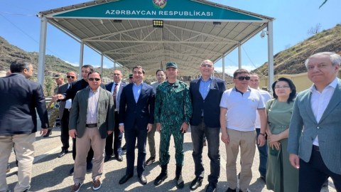 Prezidentin köməkçisi Laçın sərhəd məntəqəsindən paylaşım etdi
