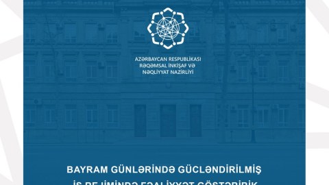 Nazirlik bayramda gücləndirilmiş rejimə keçəcək