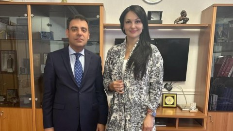 Azərbaycan səfiri ukraynalı deputatla müzakirələr apardı
