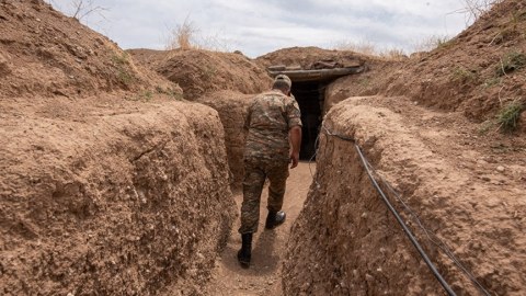 Ermənilərin mühəndis işlərinin qarşısı alındı