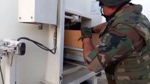 Balaxanıda qumbara aşkarlandı - VİDEO