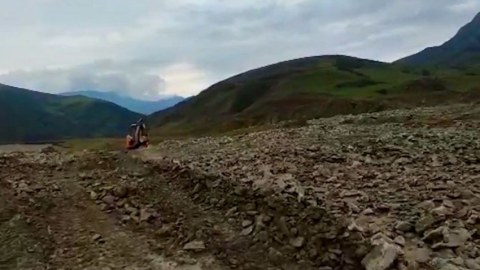Sel Qubada yol infrastrukturuna ciddi ziyan vurub - VİDEO
