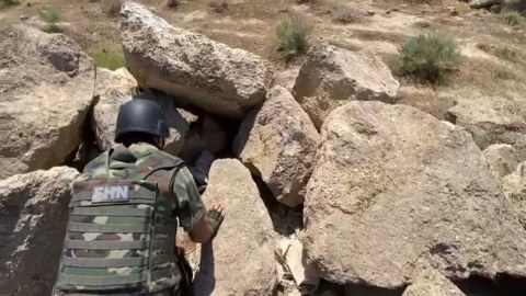 Bakıda əl qumbarası tapıldı - VİDEO