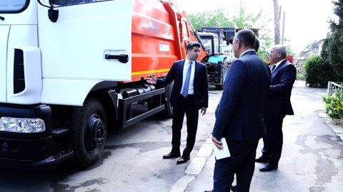 İcra başçısı yeni texnika və avadanlıqlara baxış keçirib - FOTO