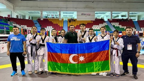 Taekvondoçularımız Türkiyədə 8 medal qazanıb