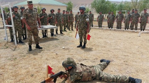 Hərbi Polis İdarəsində təlim toplanışı - FOTO