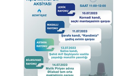 “Açıq mikrofon” daha 4 rayonda təşkil olunacaq