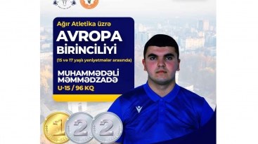 Atletimiz Avropada qızıl medal qazandı 
