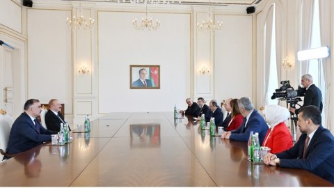 Prezident Numan Kurtulmuşu qəbul edib - YENİLƏNİB