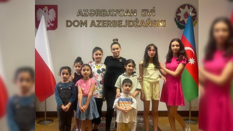 Polşadakı azərbaycanlılar üçün rəqs və gimnastika dərsləri - VİDEO