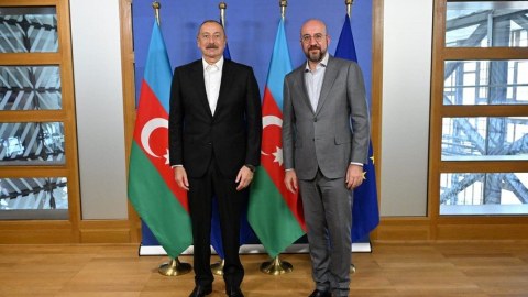İlham Əliyevin Mişellə görüşü başa çatdı - YENİLƏNİB
