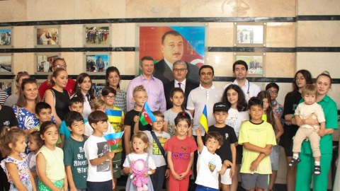 Ukraynalı uşaqlar Bakıda müayinədən keçdilər - FOTOLAR