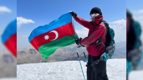 Tarixçi alim Bazardüzü zirvəsində - FOTO