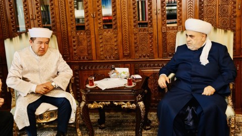Şeyx Rumıniya Müftisi ilə görüşüb