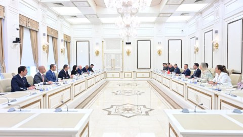 Sahibə Qafarova Fuat Oktayla danışıqlar apardı