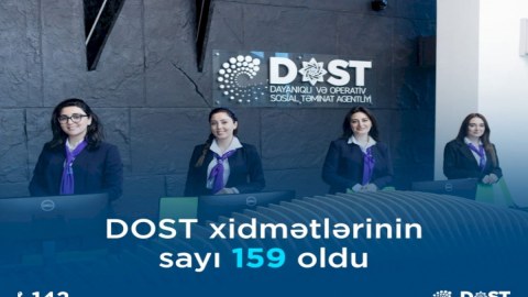 "DOST"da göstərilən xidmətlərin sayı 159-a çatdırıldı