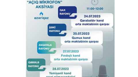 “Açıq mikrofon” daha 4 rayonda təşkil olunacaq