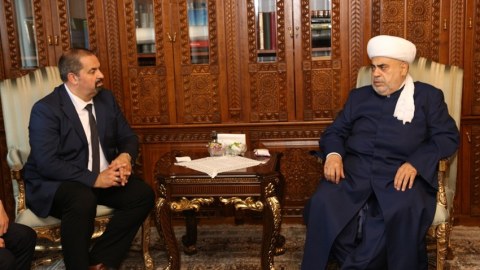 Şeyx Almaniya müsəlmanları mərkəzi şurasının sədri ilə görüşüb