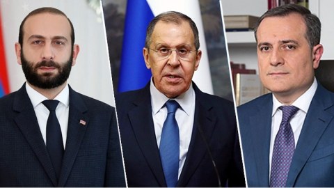 Moskvada üçtərəfli görüş başa çatdı - VİDEO (YENİLƏNİB)