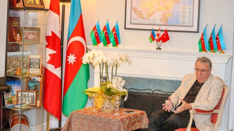 Torontoda dünya şöhrətli alimlə görüş keçirilib - FOTOLAR