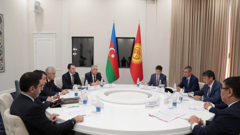 Azərbaycan və Qırğızıstan rəsmiləri bir arada - FOTO