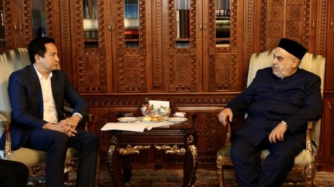 Şeyx Qazaxıstanın Azərbaycandakı yeni səfiri ilə görüşdü