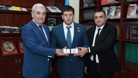 “STMEGİ” Fondunun vitse-prezidentinə medal təqdim edildi