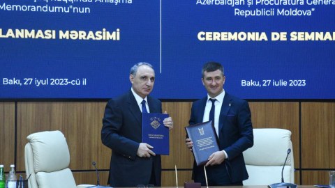 Baş prokurorlar arasında memorandum imzalandı - FOTO