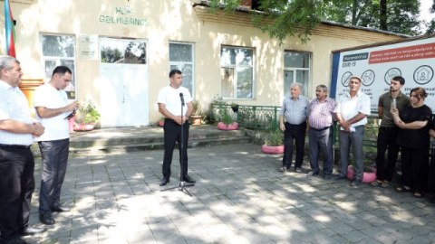 Zaqatalanın Fındıqlı kənd sakinləri "Açıq mikrofon"da - FOTOLAR