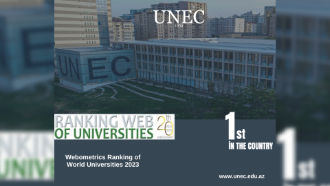 UNEC “Webometrics”də də birinci oldu!