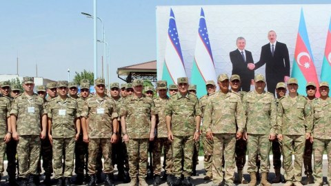 Özbəkistan-Azərbaycan komanda-qərargah təlimi BAŞLADI