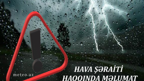 Hava kəskin dəyişəcək - Güclü külək, leysan, dolu...