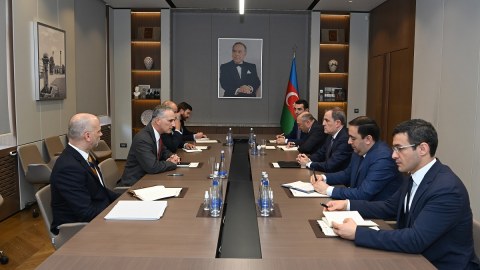 Ceyhun Bayramov Blinkenin müşaviri ilə danışıqlar apardı