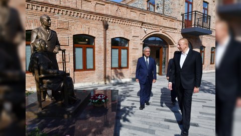 Prezident ADA Universitetinin Qazax Mərkəzində - FOTOLAR