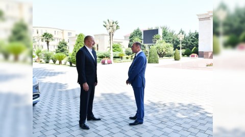 İlham Əliyev Samuxdan Bərdəyə getdi