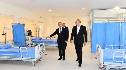 Samux xəstəxanasının yeni binasının açılışı oldu - FOTOLAR