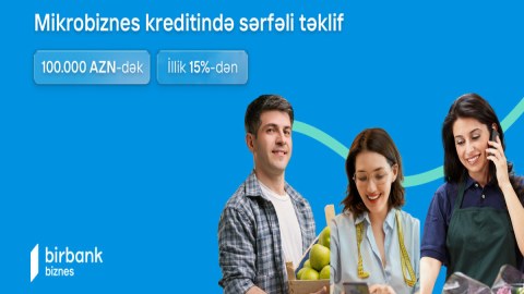 100 000 AZN-dək mikrokreditlə biznesinizi böyütməyə başlayın
