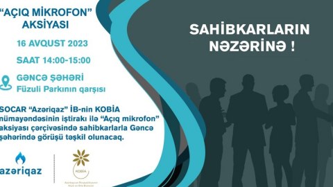“Açıq mikrofon” aksiyası Gəncədə